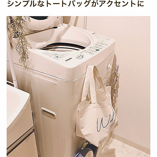 洗濯ネット収納 トートバック ダイソー ワンルーム 一人暮らし などのインテリア実例 08 03 21 41 03 Roomclip ルームクリップ