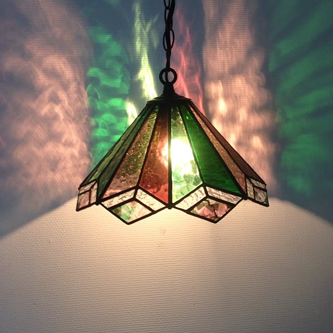 リビング/色ガラス/リビングの壁/ステンドグラス/Lamp...などのインテリア実例 - 2015-07-07 13:39:34