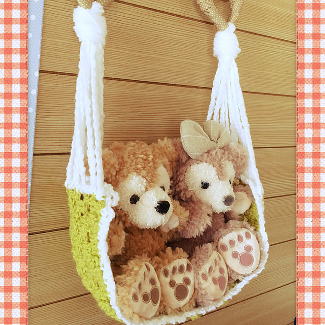 ダッフィー シェリーメイ 100均 ベッド周り 創作 毛糸 などのインテリア実例 18 01 28 10 07 46 Roomclip ルームクリップ