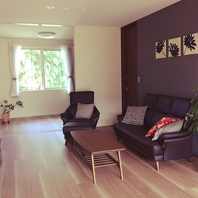 北側の窓 ブラウン 平屋 観葉植物のある暮らし リビング などのインテリア実例 2019 09 24 22 51 27 Roomclip ルームクリップ