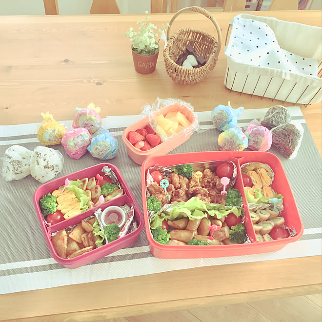 机 プリキュアおにぎり ニトリ 運動会のお弁当 いいね フォロー本当に感謝です などのインテリア実例 18 05 26 07 30 27 Roomclip ルームクリップ