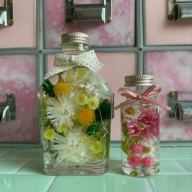 東急ハンズのワークショップで ハーバリウム手作り ハーバリウム ブログ更新しました Dreamsticker などのインテリア実例 19 04 07 08 44 39 Roomclip ルームクリップ