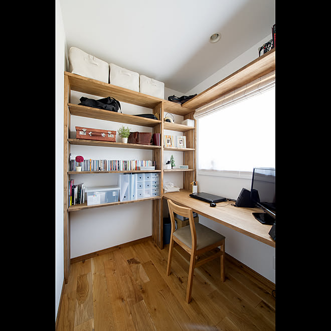 机 造作 本棚 書斎 オールハウスのインテリア実例 18 11 22 11 22 28 Roomclip ルームクリップ