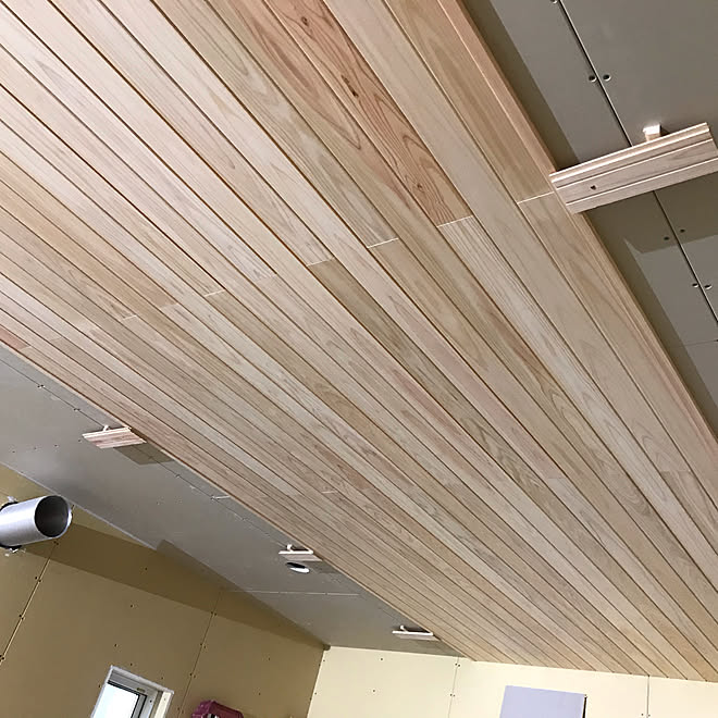 リブ天井 ひのきの家 3ldk 家族 無垢の床 無垢材 などのインテリア実例 10 18 12 50 21 Roomclip ルームクリップ