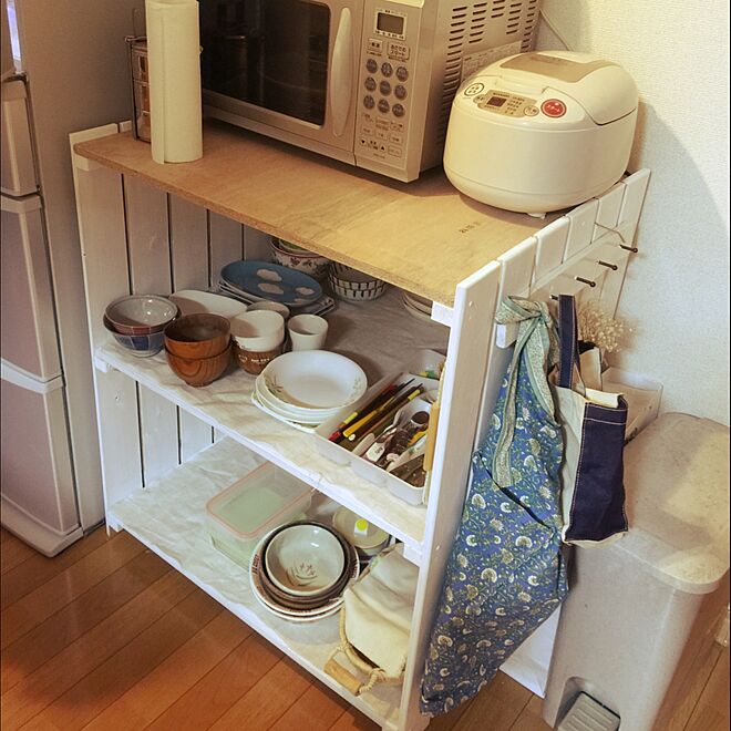 キッチン/すのこ/DIY/食器のインテリア実例 20150705 001018 ｜ RoomClip
