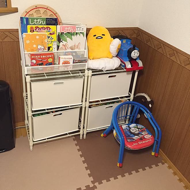 おもちゃ収納 こどもと暮らす ミニマリスト 賃貸 メゾネット などのインテリア実例 16 06 04 11 15 Roomclip ルームクリップ