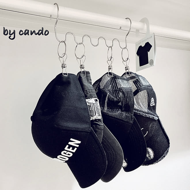 帽子の収納 ウォークインクローゼット 洗濯バサミ ダイレクトピンチ ハンガーホルダー などのインテリア実例 19 10 25 08 43 33 Roomclip ルームクリップ