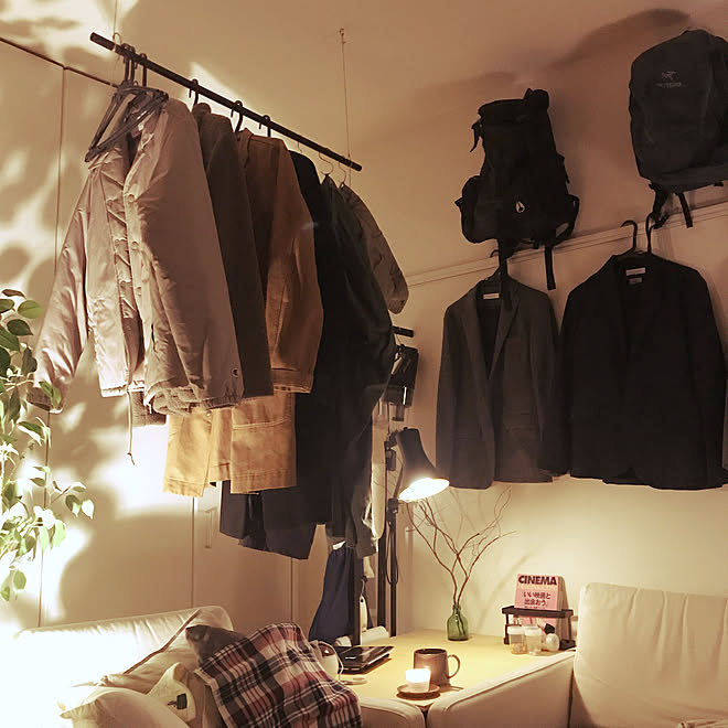 コートハンガー/雑貨/ソファ/DIY/一人暮らし...などのインテリア実例 - 2020-10-28 23:23:26