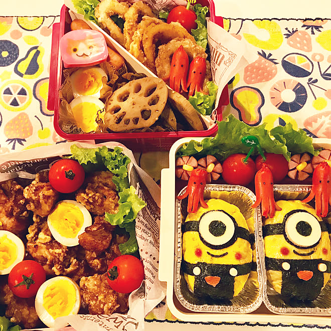 キッチン Rcの出会いに感謝 運動会お弁当 キャラ弁 お弁当記録 などのインテリア実例 17 10 07 15 56 37 Roomclip ルームクリップ