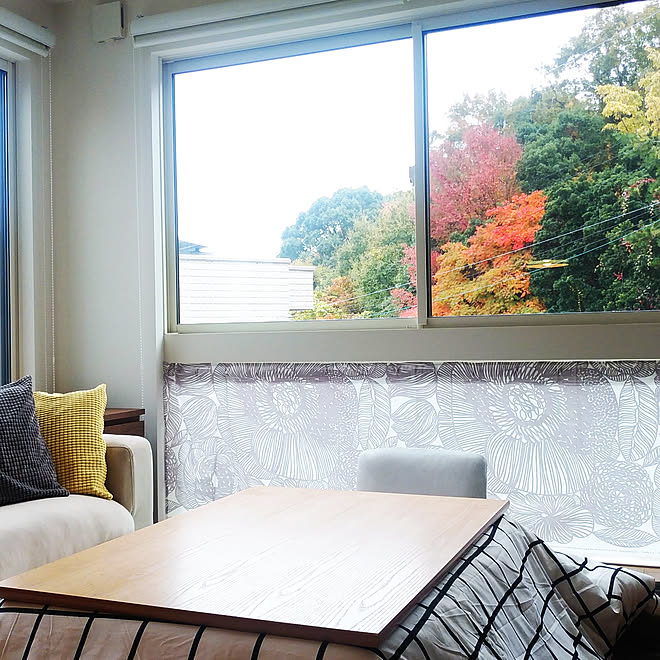 壁/天井/コタツ/こたつ買いました♪/simple life/借景...などのインテリア実例 - 2019-11-24 14:22:23