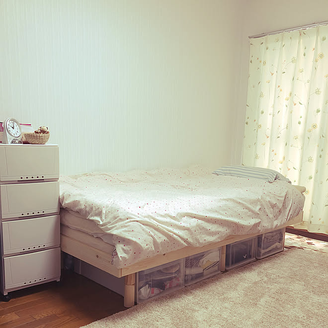 収納付きベッド 収納 ニトリ 1k コーナン などのインテリア実例 19 04 14 12 38 32 Roomclip ルームクリップ