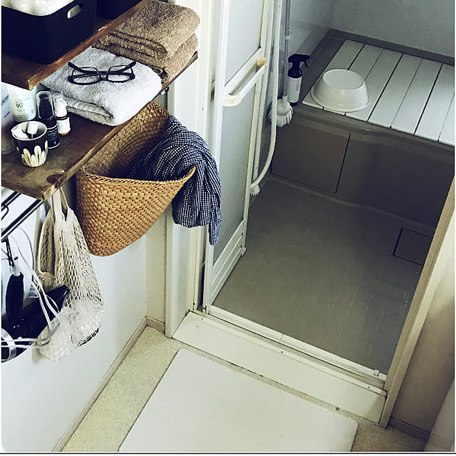 バス/トイレ/棚DIY/脱衣所の棚/狭い脱衣所/山善すっきりヒーターモニター応募&hellip;などのインテリア実例 20181018 17