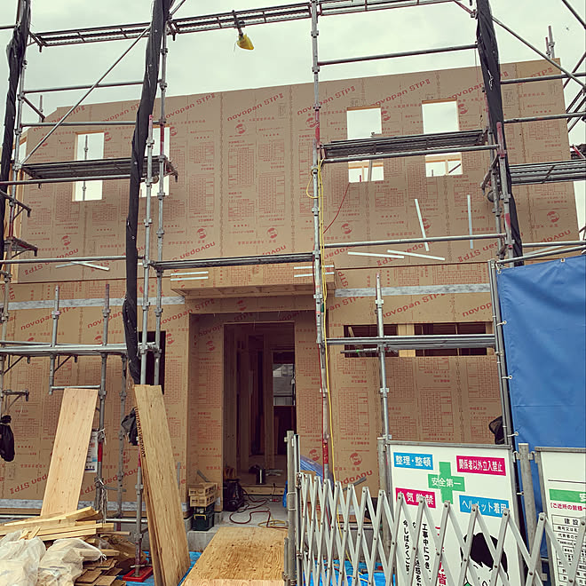 片流れ屋根 上棟 2階部分 注文住宅 土地 などのインテリア実例 21 09 14 16 30 13 Roomclip ルームクリップ