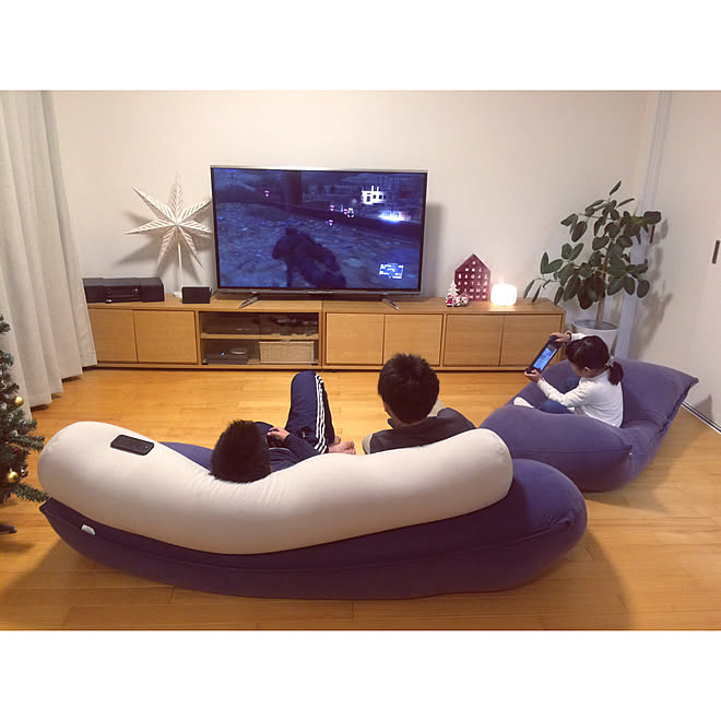 リビング/PS4/Yogibo/Nintendo switch/ヨギボー...などのインテリア実例 2017