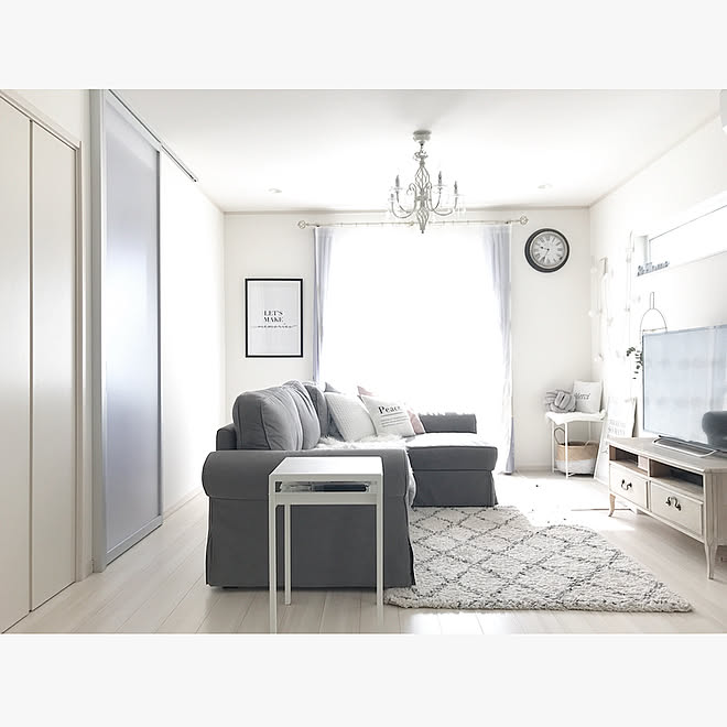 建売住宅/ホワイト×グレー/IKEA/グレーが好き/海外インテリアに憧れる...などのインテリア実例 - 2019-04-06 20:27:04