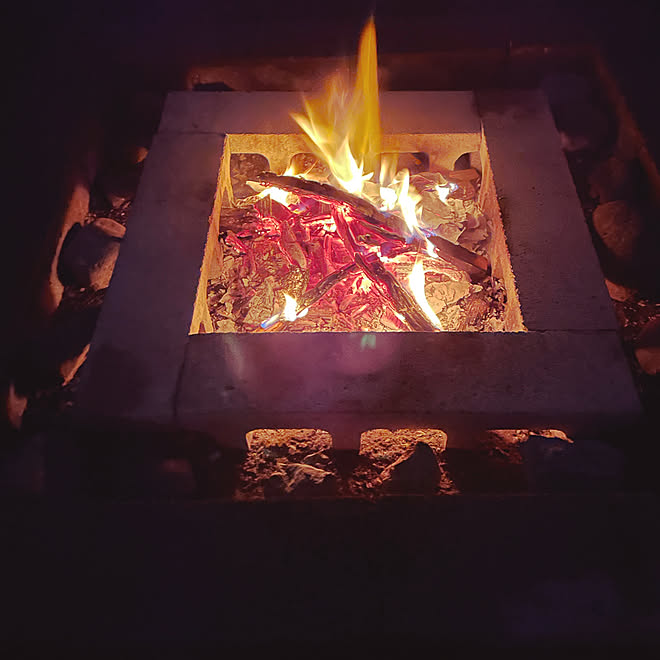 焚き火スペース 庭のインテリア実例 22 01 07 04 26 33 Roomclip ルームクリップ