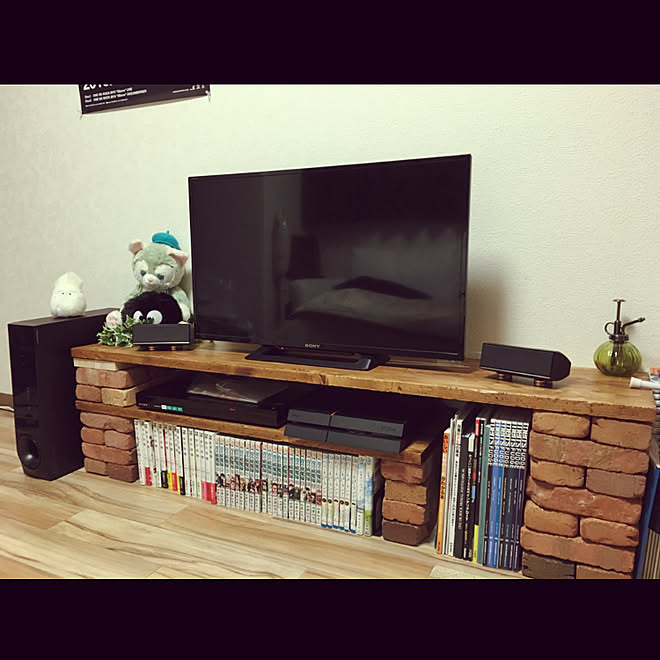 部屋全体 Ps4のサイズを間違えた Diyあるある テレビ台diy レンガ などのインテリア実例 18 03 04 15 07 48 Roomclip ルームクリップ 部屋全体 Ps4のサイズを間違えた Diyあるある テレビ台diy レンガ などのインテリア実例 18 03 04 15 07 48 Roomclip ルームクリップ