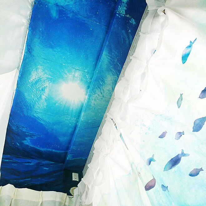壁 天井 映画のインテリアに憧れる 壁紙 海のインテリア実例 19 01 09 21 13 47 Roomclip ルームクリップ