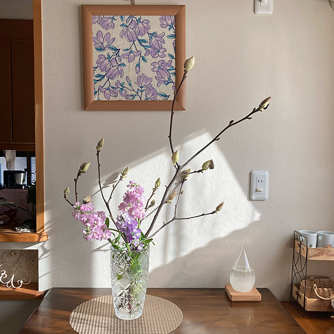 ストームグラス テンポドロップ 咲くかな ノリタケの花器 花瓶 などのインテリア実例 22 03 08 10 37 14 Roomclip ルームクリップ