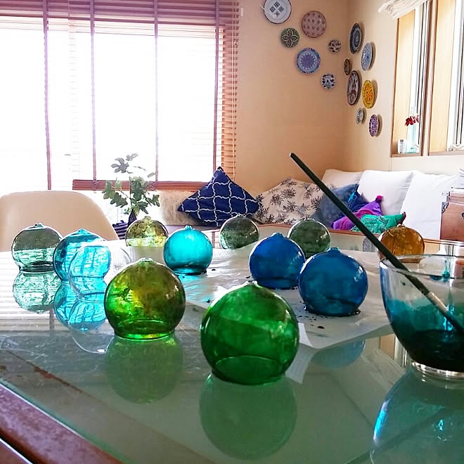 ハンドメイド リメイク ボヘミアン 風鈴 100均のインテリア実例 15 08 11 17 11 10 Roomclip ルームクリップ