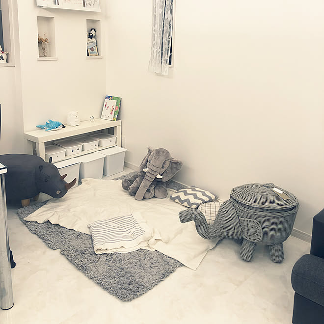 エレファントバスケット ぞうさん Zarahome 新築 狭小住宅 などのインテリア実例 19 09 29 23 35 47 Roomclip ルームクリップ