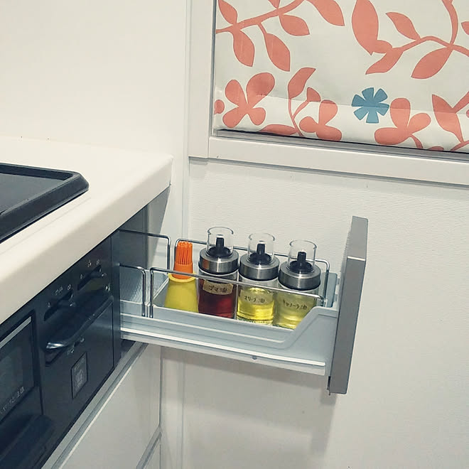 キッチン コンロ横収納 ニトリ イベント参加のインテリア実例 19 09 21 21 39 27 Roomclip ルームクリップ