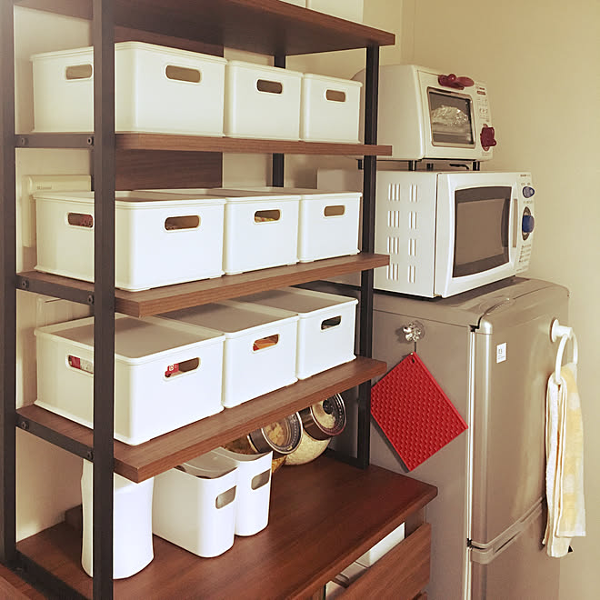 パントリー 一人暮らし キッチン 食器棚 キッチン収納 などのインテリア実例 18 04 05 22 10 42 Roomclip ルームクリップ