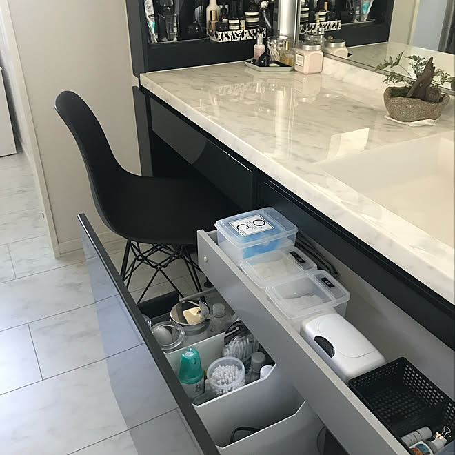 ホテルライク 洗面スペース 家づくり 生活 モノトーン などのインテリア実例 19 10 21 15 30 22 Roomclip ルームクリップ