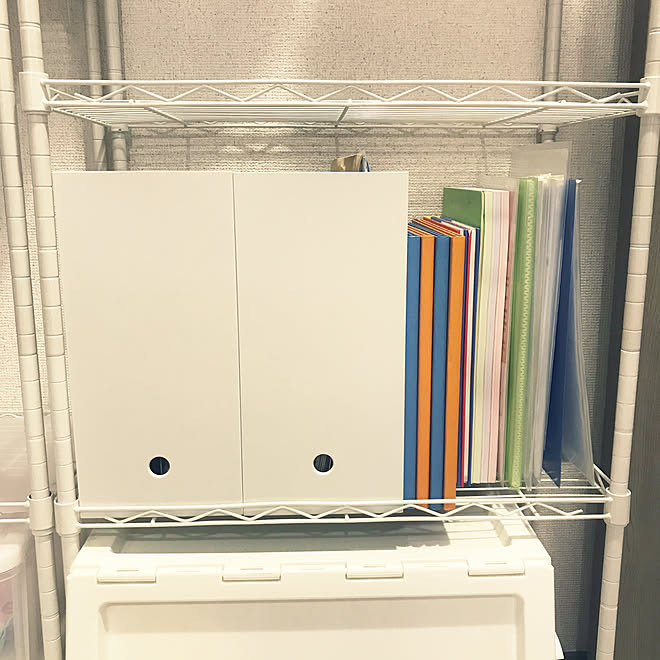 書類収納 書類 書類ケース 無印良品 スチールラック などのインテリア実例 06 19 14 33 03 Roomclip ルームクリップ