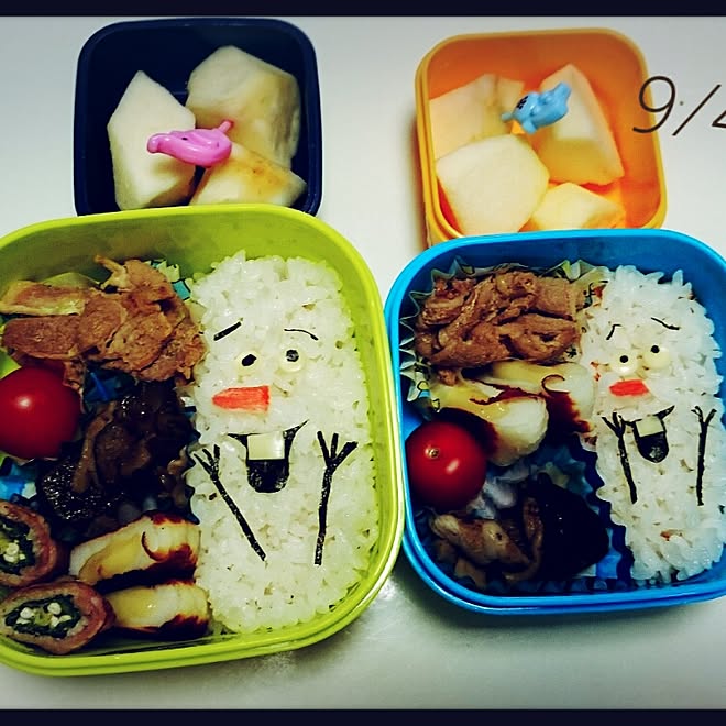 キッチン 兄弟 キャラ弁 幼稚園のお弁当 リトルグリーンメン などのインテリア実例 15 11 21 16 46 10 Roomclip ルームクリップ