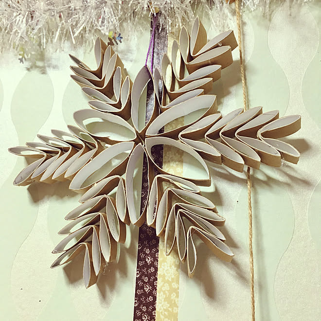 クリスマス/工作/グルーガン/トイレットペーパーの芯/グルーガンで付けただけ...などのインテリア実例 - 2019-11-25 21:01:13
