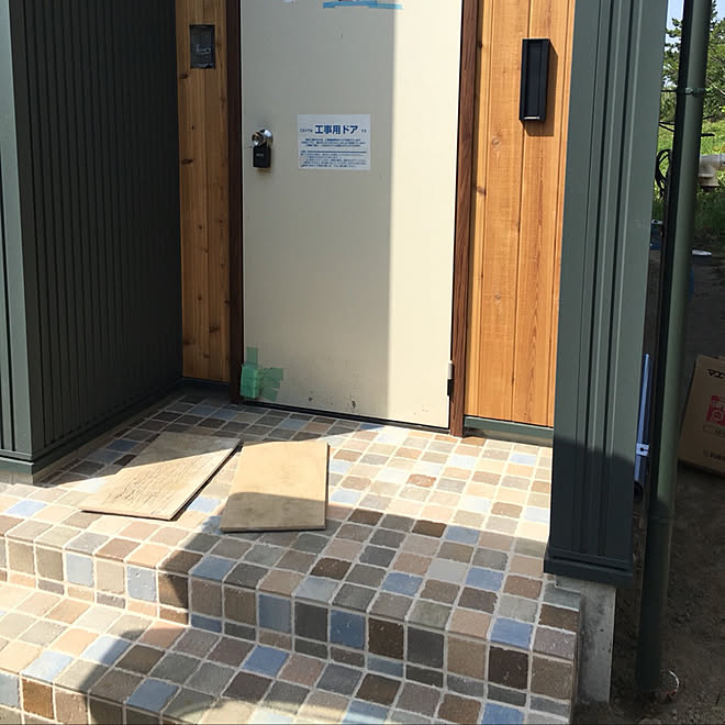 玄関/入り口/玄関タイル/平田タイル/ピエドゥラ/マイホーム建築中のインテリア実例 20180526 092444