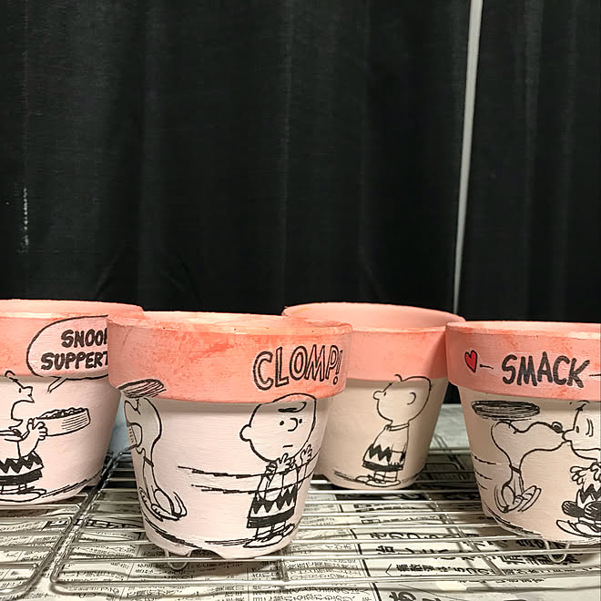 リビング リメ缶初心者 リメイク スヌーピー デコパージュ初心者 などのインテリア実例 18 04 08 09 56 09 Roomclip ルームクリップ