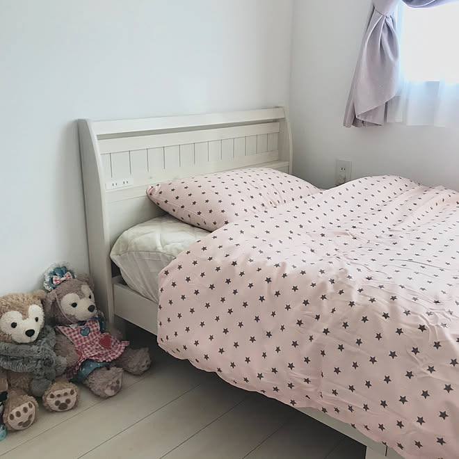 ベッドカバー ナフコ ベッド 子供部屋 ベッド周りのインテリア実例 02 19 09 53 38 Roomclip ルームクリップ