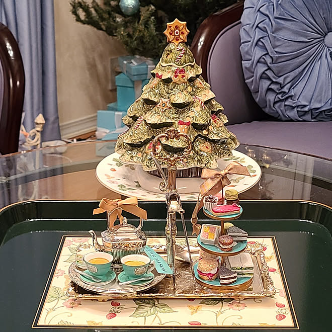リビング クリスマス フォートナム メイソン X Masオーナメント ビレロイボッホツリー片方キャンドルライト などのインテリア実例 21 12 15 07 24 54 Roomclip ルームクリップ