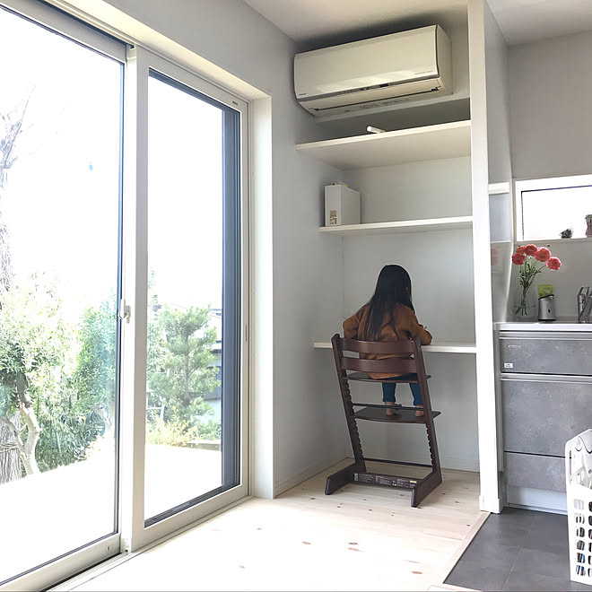 スタディスペース リビング学習 悠々ホーム 北向きリビング 新築 などのインテリア実例 19 03 21 10 50 04 Roomclip ルームクリップ