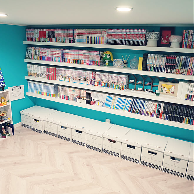 子供に触られたくないものはここに 本棚 マンガ本 趣味部屋 注文住宅 などのインテリア実例 19 12 26 17 52 41 Roomclip ルームクリップ