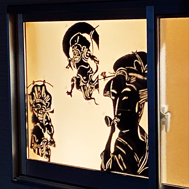 Diy 切り絵 100均 壁 天井のインテリア実例 21 10 04 22 57 06 Roomclip ルームクリップ
