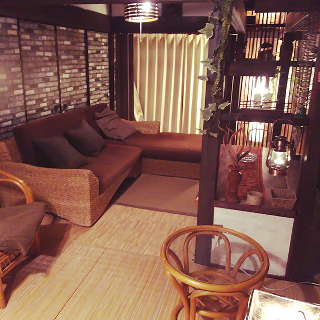 部屋全体/ソファ/バリ風にしたい/バリ部屋にて/広島ベース&hellip;などのインテリア実例 20200316 194041