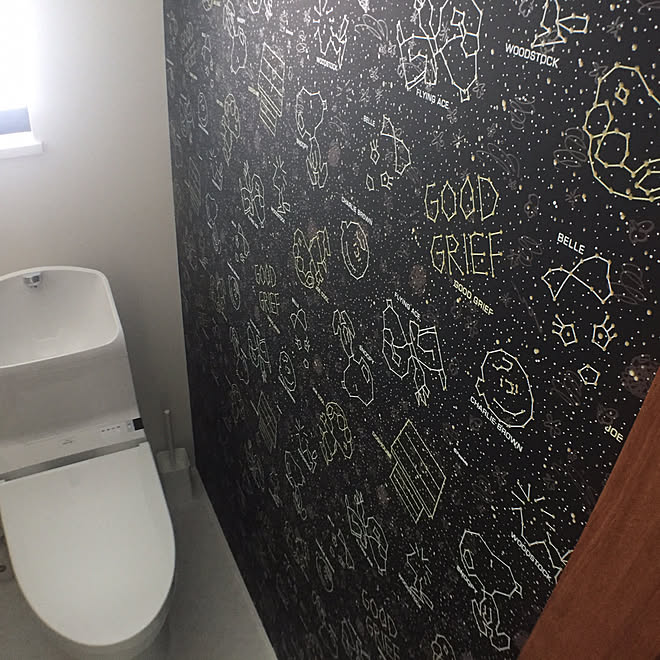 壁紙 トイレ スヌーピー大好きのインテリア実例 17 09 09 10 41 34 Roomclip ルームクリップ