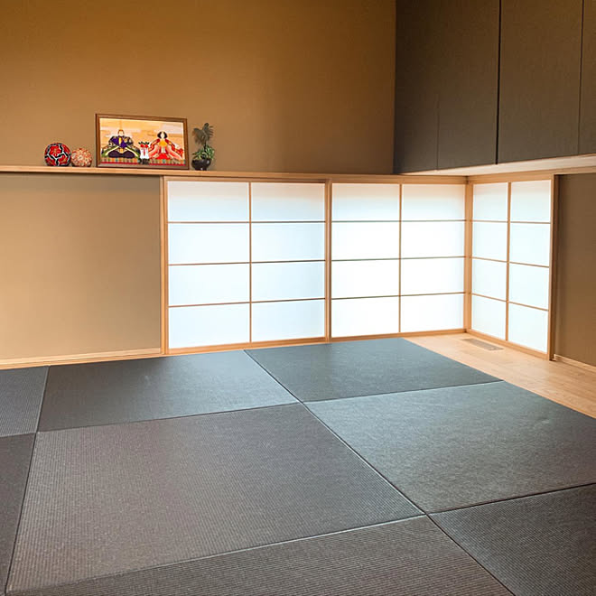 モダン Japaneseroom 珪藻土の壁 地窓 和室 などのインテリア実例 22 03 17 21 13 49 Roomclip ルームクリップ