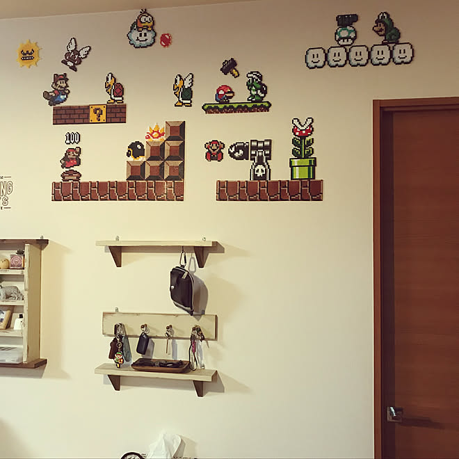 ハンドメイド アイロンビーズ リビングのインテリア実例 19 04 30 17 44 Roomclip ルームクリップ