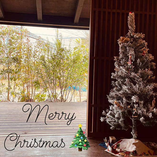 窓からの景色 クリスマス クリスマスツリー 北欧 クリスマスディスプレイ などのインテリア実例 21 12 25 15 39 23 Roomclip ルームクリップ