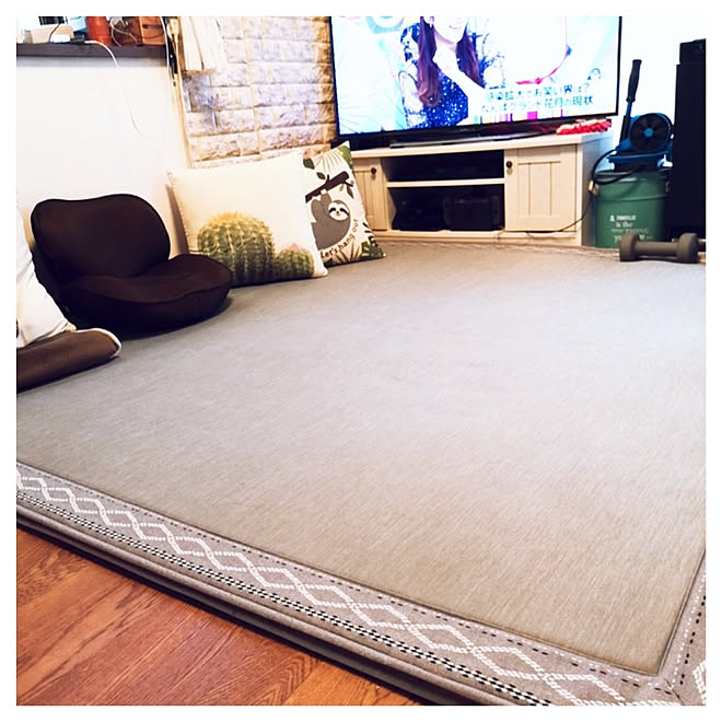 リビング ニトリ 冷感接触ラグ Nクール ラグ などのインテリア実例 08 02 11 04 10 Roomclip ルームクリップ