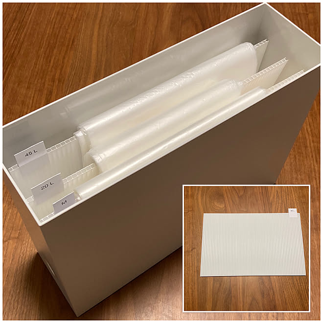 プラスチックダンボール プラダン 収納 ラベル 手作り ゴミ袋 収納 などのインテリア実例 21 04 18 23 23 34 Roomclip ルームクリップ