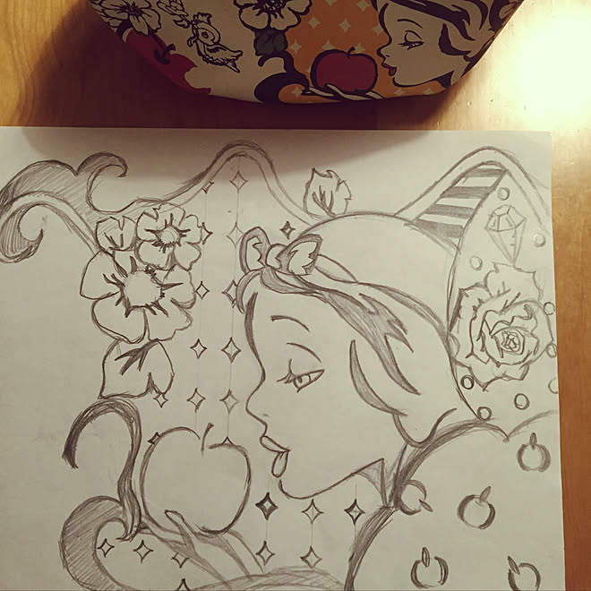 リビング 下書き ディズニープリンセス 親がハマる 冬休みの工作 などのインテリア実例 18 01 09 18 02 50 Roomclip ルームクリップ