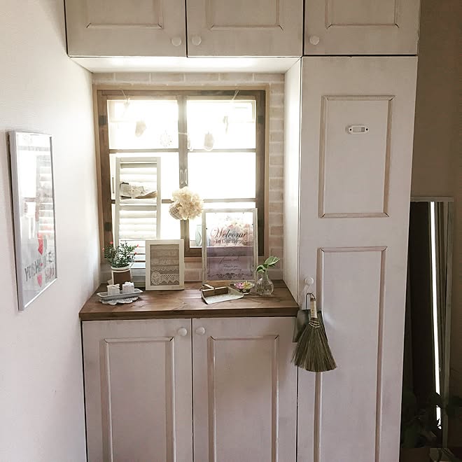 玄関 入り口 After 建売住宅 ナチュラルが好き ブログで作り方紹介してます などのインテリア実例 16 07 10 07 58 36 Roomclip ルームクリップ