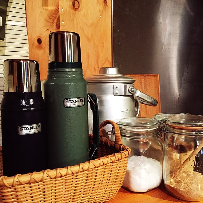 キッチン Stanleyタンブラー Stanley アンティーク Kitchen 収納のインテリア実例 14 12 31 22 22 Roomclip ルームクリップ