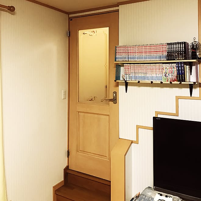 リビング Diy リビング階段 リビング階段 寒さ対策のインテリア実例 17 05 28 23 55 46 Roomclip ルームクリップ