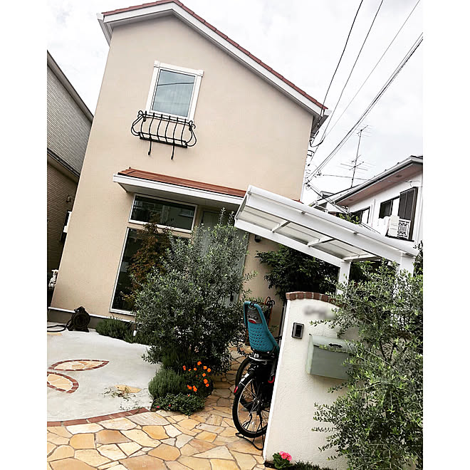 剪定しないとなぁ シンボルツリー シンボルツリーはオリーブ 花のある暮らし にわのある暮らし などのインテリア実例 10 05 12 30 15 Roomclip ルームクリップ